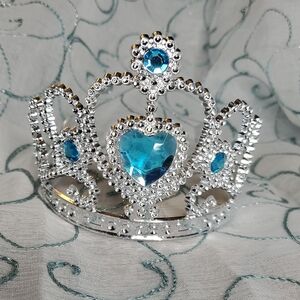 Plastic‎ Silver & Blue Tiara